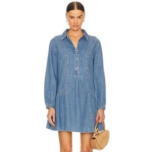 NEW Veronica Beard Chaia Denim Dress Iceberg Size 10
